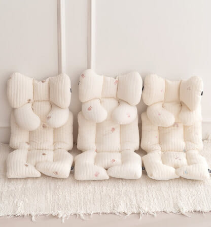 เบาะรองรถเข็น คาร์ซีท ARIBEBE ผ้าฝ้าย ลายรถยนต์_7